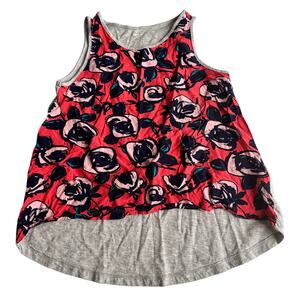 Gap Kids Floral Tank Top - High Low Hem - Size Medium